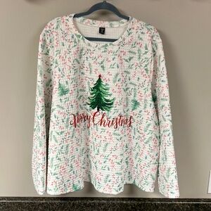 3/6  Shein quilted Christmas shirt 4x nwot